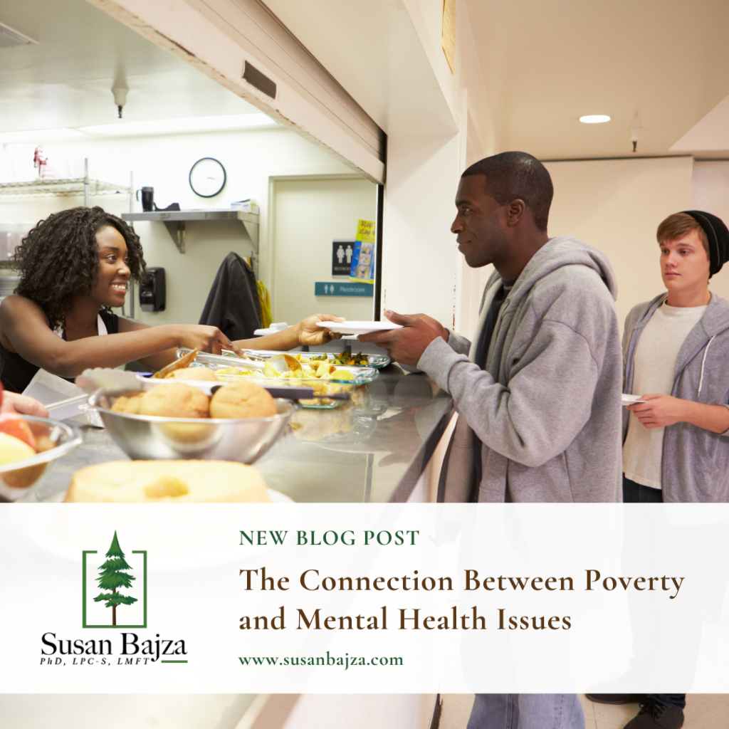 connect between poverty and mental health issues