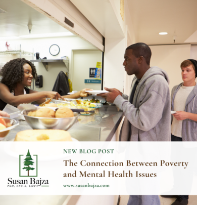 connect between poverty and mental health issues